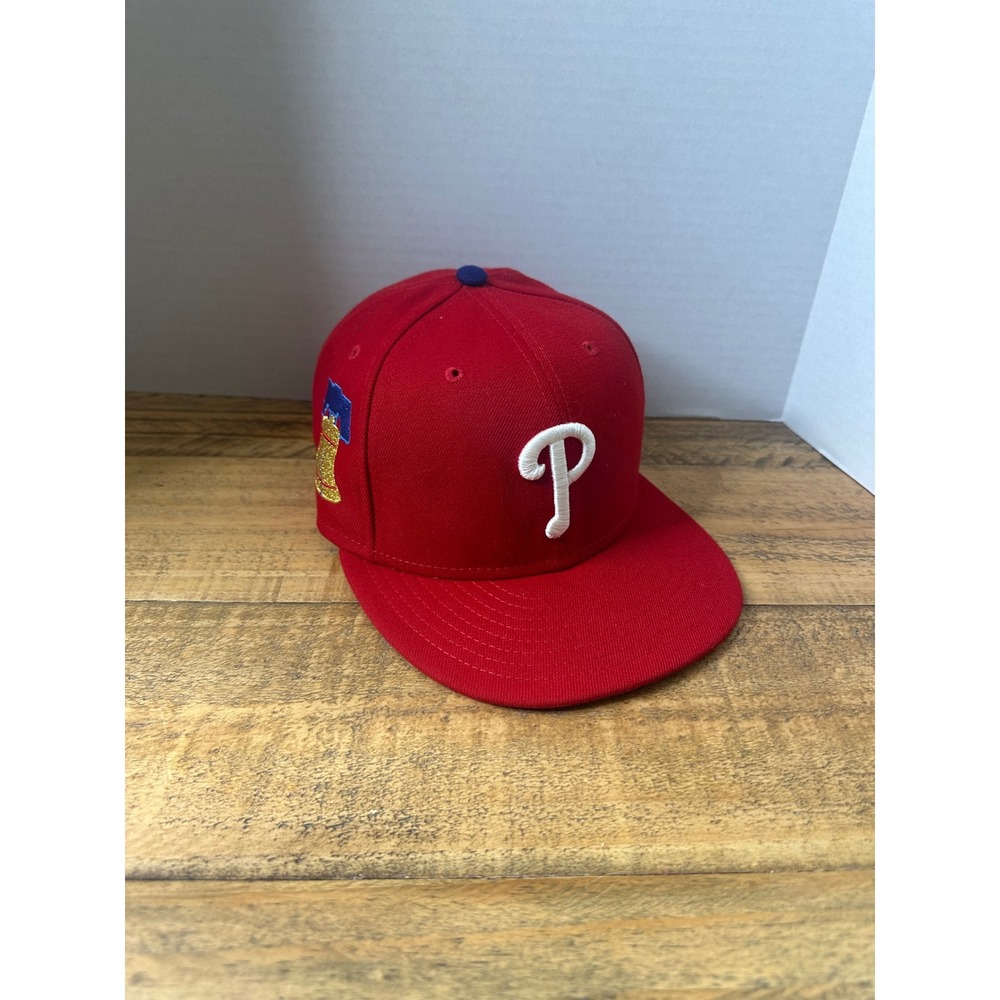 New Era 59FIFTY Philadelphia‎ Phillies Red Fitted Hat Liberty Bell Side Patch 7